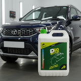 Two bottles of DSO Shine On car care product on a white background